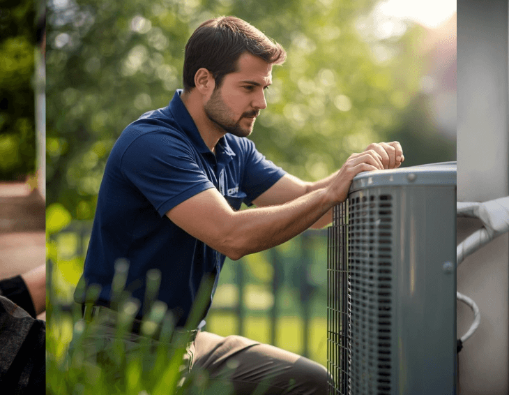 Air conditioner repair by a certified HVAC technician